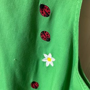 MAndal bay long green vintage dress